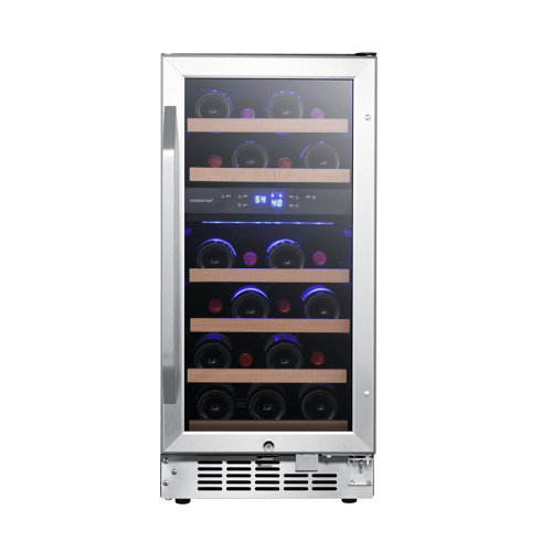 EdgeStar 15'' 26 Bottle Dual Zone BuiltIn Wine Refrigerator & Reviews